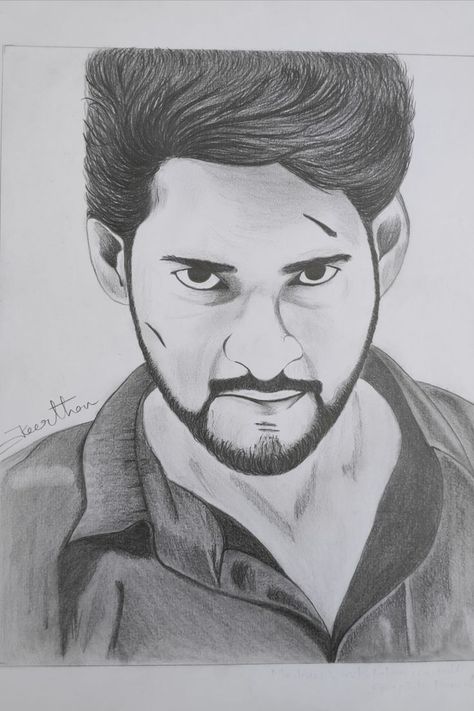 Black and white pencil sketch of tollywood actor Mahesh Babu. Movie Character Sketch, God Drawing, New Movie Images, Sketch Images, New Images Hd, Easy Doodle, Sketch Videos, Pencil Sketch Images, Sketches Pencil