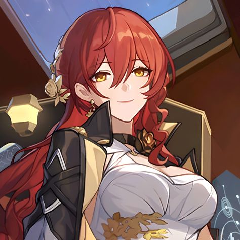 tags: honkai star rail hsr himeko icon honkai impact 3 3rd genshin red aesthetic pfp profile picture aes red Himeko Icon, Vocaloid Characters, Star Trails, Silver Wolf, Red Icons:), Honkai Star Rail, New Family, Animated Icons, Red Aesthetic