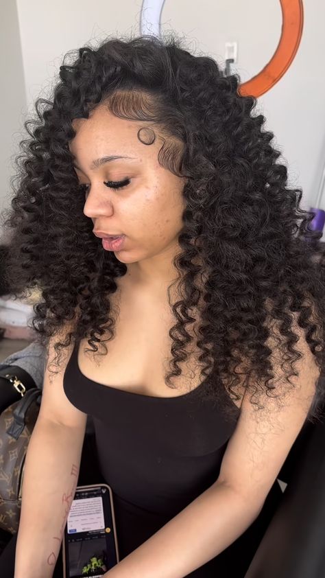 Flip Over Hairstyles Black Women, Curly Twist Out, Braided Sew In, Short Curly Flip Over Quick Weave, Quick Weave Flip Over, Flip Over Quick Weave Deep Wave, Natural Half Up Half Down, Short Curly Sew In, Curly Flipover Quickweave