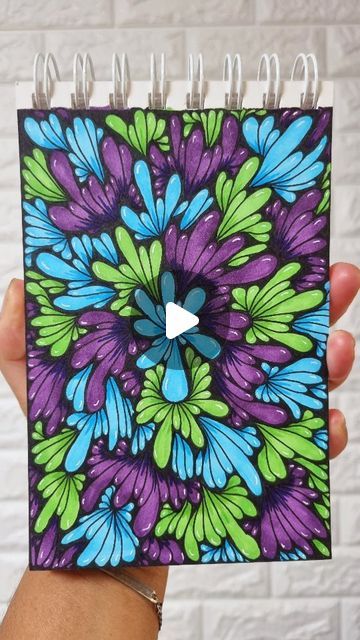 Zentangle With Color, Colourful Zentangle Art, Line Art Lesson, Zentangle Doodles, Zentangle Pattern, Zen Tangle, Geometric Pattern Art, Zen Doodle Art, Cool Pencil Drawings