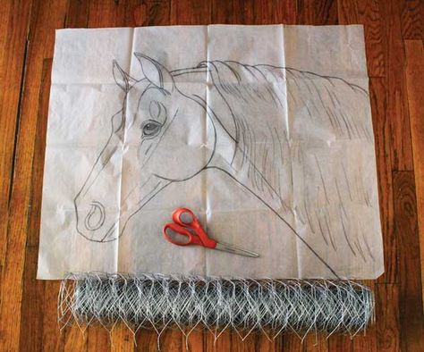 DIY Craft: Make a Horse Head Wreath Diy Horse Head, Ground Work For Horses, Senior Horse Care, Horse Head Drawing, Horse Head Wreath, Horse Ownership, Horse Behavior, Horse Wreaths, Diy Horse