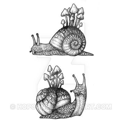 Snail Tattoo, Mushroom Tattoos, Arte Sketchbook, Mushroom Art, Nature Tattoos, Flash Art, Skin Art, Piercing Tattoo, Dreamcatcher Tattoo