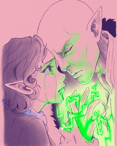 To appease the algorithm and get some Dragon Age content in mine here’s a picture of my Inquisitor and Solas from Inquisition. I’m working on a design sheet for the games so stay tuned if you’re a fan! #dragonage #dragonageinquisition #dragonagetheveilguard #veilguard #videogameart #bioware #egghead Dragon Age Inquisition Romance, Solas Veilguard, Dragon Age Inquisition Solas, Solas Lavellan, Dragon Age Qunari, Dragon Age Solas, Solas Dragon Age, Design Sheet, Dragon Age Series