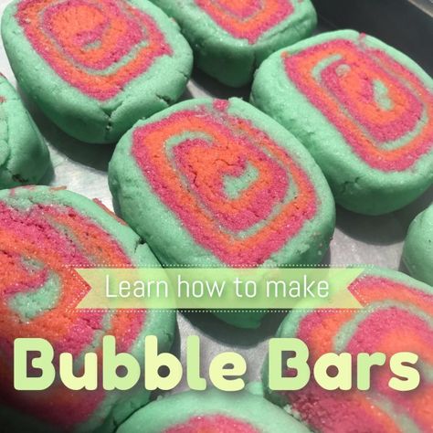 Diy Bubble Bar, Bubble Bar Recipe, How To Make Bubbles, Solid Bubble Bath, Diy Soap Recipe, Homemade Bubbles, Bath Recipes, Sugar Scrub Recipe, Bath Bomb Recipes