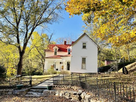 1910 Farmhouse, Life Dreams, Rock Climbing Wall, Red Hill, Climbing Wall, Dairy Farms, Mountain Home, Step Back, Rock Climbing