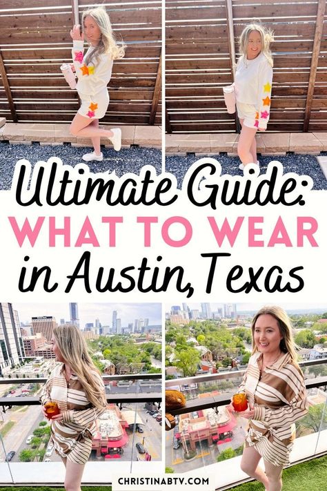 Discover the perfect summer street styles for your trip to Austin Texas. From breezy dresses to trendy accessories, get inspired with these outfit ideas for a fashionable getaway. Austin Summer Outfits, Austin Outfits Spring, Texas Outfits Spring, Outfits For Texas, Resort Casual Attire Women, Austin Texas Style, Austin Texas Fashion, Austin Texas Outfits, Austin Outfits