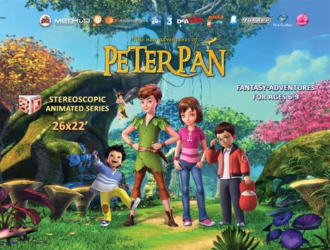 Peter Pan - Animated Series Fantasy Adventure, Animation Background, Animation Series, New Adventures, Peter Pan, Places To Visit, Frozen, Comic Book Cover, Tv Shows