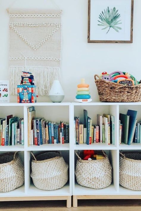 30 Beautifully Organized Playrooms That Are Honestly Just Really Nice to Look At Interior Design Country, Bedroom Toys, Beautifully Organized, Toy Room, Playroom Storage, Kids' Playroom, Playroom Design, Playroom Organization, Kids Room Organization