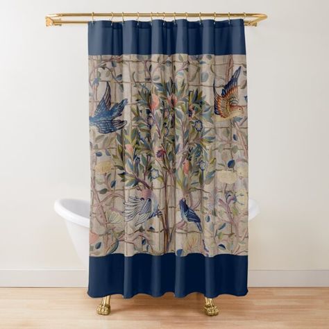 Swan Shower Curtain, Horse Shower Curtains, 120” Shower Curtain, Chinoserie Shower Curtain, 75” Shower Curtains, Victorian Curtains, Fabric Shower Curtains, Designer Shower Curtains, Curtains For Sale