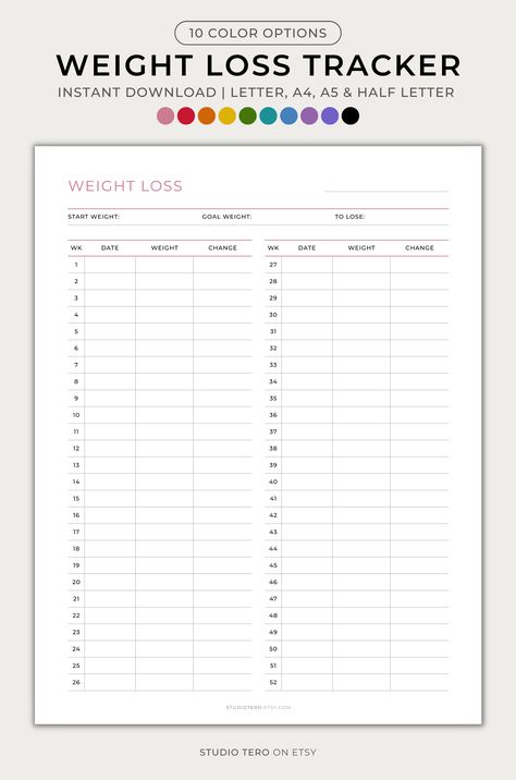 Pounds Lost Tracker, Weight Measurement Chart, Motivation To Keep Going, Diary Drawing, Printables Planner, Password Keeper, Weight Tracker, Diet Planner, Weight Changes