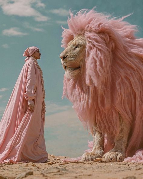 Majestic Butterfly, Pink Lion, Fantasy World, Caterpillar, Cat Art, Art Wallpaper, Pretty In Pink, Art Inspo, Mood Board