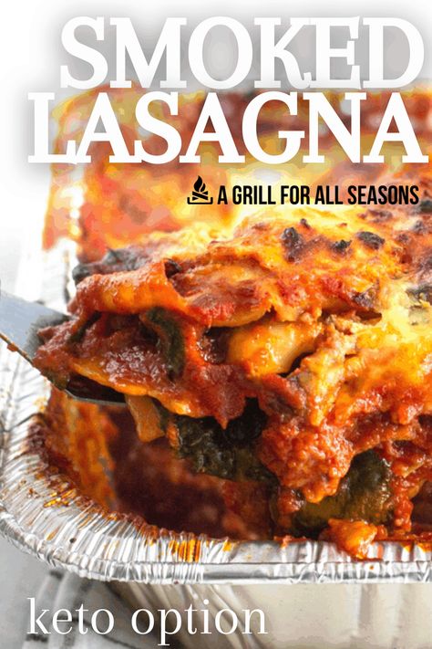 Hot, cheesy, flavorful, and delicious. But not how your grandma used to make it. Enter smoked lasagna. Take an Italian favorite and put an American twist to it by cooking it on the smoker. In warmer weather months, you are able to enjoy a flavor-packed baked meal without kicking on the air conditioning. Lasagna On The Smoker, Smoker Lasagna, Concession Stand Recipes, Casseroles On The Smoker, Smoked Meal Ideas, Traeger Lasagna, Smoker Recipes For A Crowd, Fall Smoker Recipes, Smoked Food Ideas