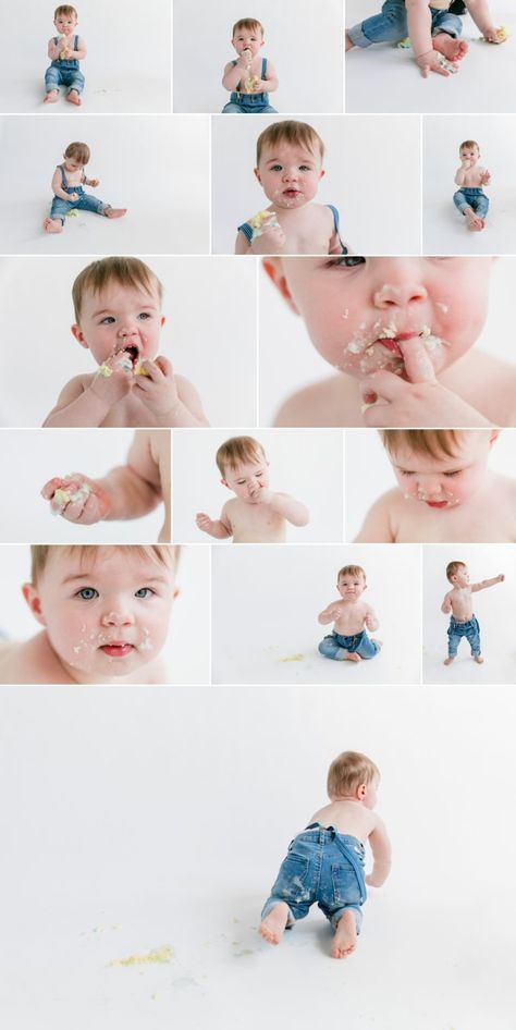 Minimalist One Year Old Photoshoot, Minimal Cake Smash Photoshoot, 1st Birthday Studio Shoot, First Birthday Shoot Boy, At Home First Birthday Pictures, Minimalist Cake Smash, First Birthday Studio Photos, First Year Photoshoot For Boy, Simple First Birthday Photoshoot