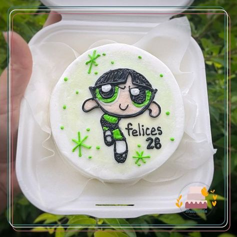 Buttercup Cake Powerpuff, Buttercup Cake, Powerpuff Cake, Powerpuff Girls Cake, Power Puff Girls Cake, Bdy Cake, 25th Birthday Parties, Birthday Post Instagram, Mini Cakes Birthday