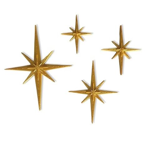 Amazon.com: Midcentury Modern Vintage Style Atomic Star Bursts Fridge Magnets Art Refrigerator Kitchen Décor 1960s Retro Stars 50s Home Office MCM (Gold) : Handmade Products Magnets Art, 50s Home, Atomic Decor, Refrigerator Kitchen, Retro Stars, Modern Vintage Style, Kitchen Clothes, Atomic Starburst, 50th Party