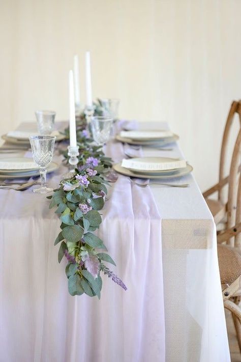 Lilac Decor, Lavender Wedding Theme, Lavender Eucalyptus, Handmade Bouquets, Sage Wedding, Willow Leaf, Lilac Wedding, 2022 Wedding, Greenery Garland