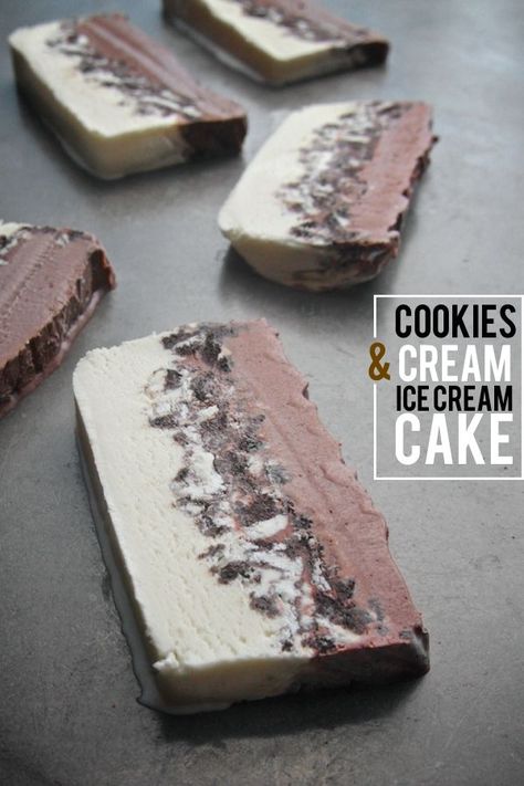 Cookies Cream Ice Cream, Cookies And Cream Ice Cream, Ice Cream Cake Recipe, Cream Ice Cream, Cookies Cream, Easy Ice Cream, Ice Cream Treats, Cream Desserts, Ice Cream Desserts