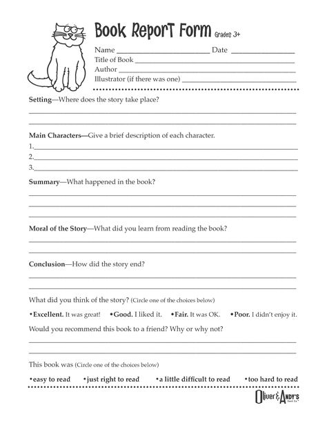 Second Grade Book Report Template | Book Report Form Grades 3+ Starting Homeschooling, Writing Formats, Biography Book Report Template, School Sheets, Biography Book Report, Second Grade Books, 5th Grade Books, Book Report Template, 4th Grade Books