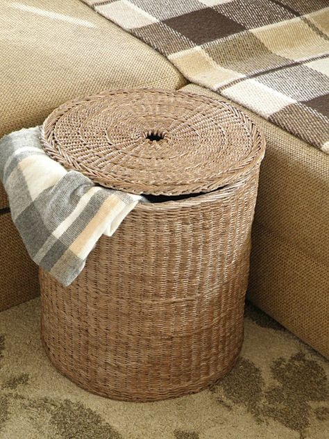 Tall wicker round brown basket with lid,Deep laundry basket,Woven large basket for blanket & pillows,Storage bin,Hamper basket,Toy basket Brooklyn Bedroom, Brown Basket, Girls Easter Basket, Pillow Storage, Storage Baskets With Lids, Brown Baskets, Basket With Lid, Blanket Basket, Basket Woven