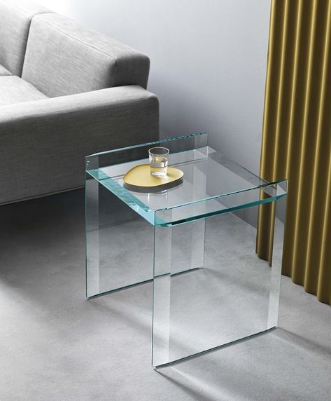 Contemporary Living Room Furniture, Glass End Tables, Glass Side Tables, Glass Furniture, Small Side Table, Sideboard Console, Low Tables, Glass Coffee Table, Furniture Design Modern