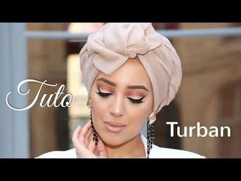 Turban Outfit, Hijab Turban Style, Turban Tutorial, Sewing Headbands, African Turban, Head Turban, Turban Hijab, Ethno Style, Headband Tutorial