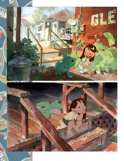 2002 Style, Animation News, Bg Design, Lilo Y Stitch, Oc Inspo, Architecture Tattoo, Disney Concept Art, Storyboard Artist, Animation Background