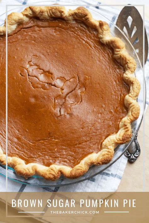 Brown Sugar Pumpkin Pie Sugar Pumpkin Pie Recipe, Pie Crust Leaves, Thanksgiving Food Desserts, Sugar Pumpkin, Holiday Foods, Pumpkin Pie Recipes, Family Heirloom, Holiday Baking, Pumpkin Recipes