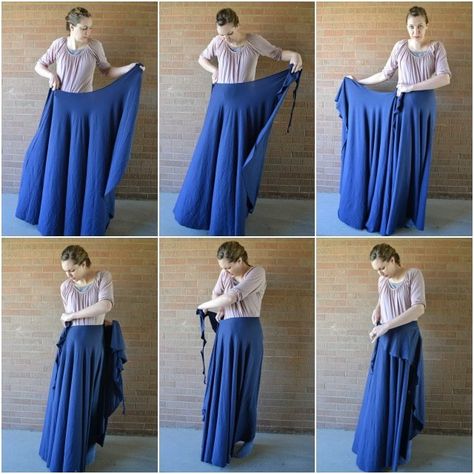 Diy Skirt Tutorial, Diy Wrap Skirt, Wrap Skirt Tutorial, Wrap Skirt Pattern, Diy Skirts, Skirt Pattern Free, How To Make Skirt, Diy Wrap, Skirt Tutorial