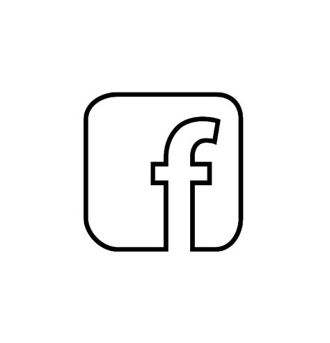 facebook icon Facebook Black And White Icon, Minimalist Facebook Icon, Facebook Icons Aesthetic, Facebook White Icon, White App Icons Facebook, Facebook Logo Aesthetic, Facebook Icon Aesthetic, Facebook Logo White, App Icon Facebook