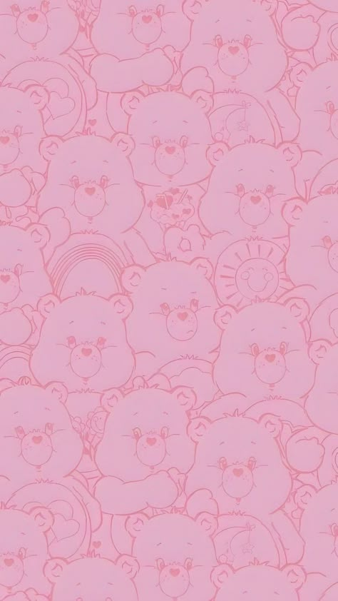 Care Bears Wallpaper, Barbie Wallpaper, Bears Wallpaper, September Wallpaper, Cheer Bear, Bear Theme, Hello Kitty My Melody, Fairytale Art, Bear Wallpaper