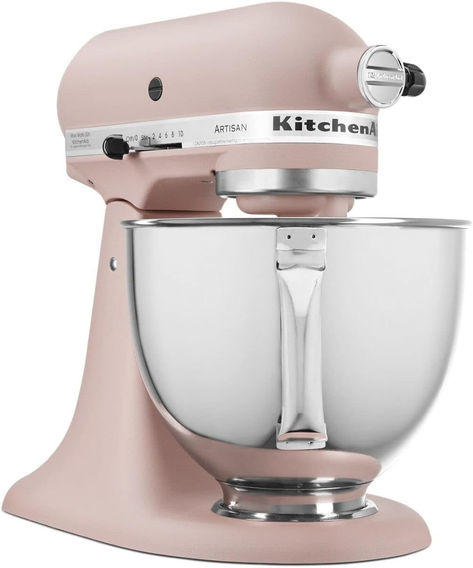 My most used item! It gets almost daily use, from simply whipping up whipped cream, to making homemade pasta, to kneading bread dough while I play with my daughter. Such a time saver! I actually didn't have one for a long time, and I could never go back now. Great present for anyone who spends time in their kitchen. Pink Kitchenaid, Pink Kitchenaid Mixer, Baking Mixer, Stand Mixers, Tilt Head, Kitchenaid Artisan, Kitchen Necessities, Kitchenaid Stand Mixer, Head Stand