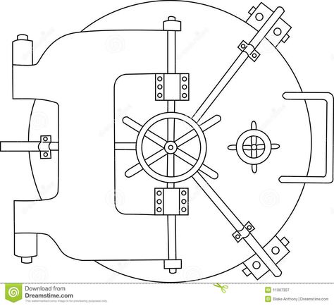 Bank Vault black white. Vector illustration of a secure bank vault #Sponsored , #advertisement, #ad, #black, #Bank, #bank, #white Vault Illustration, James Bond Party, Bank Vault, Vault Doors, Interior Design Photos, Fitness Logo, White Stock, Fashion Inspiration Design, Free Interior Design