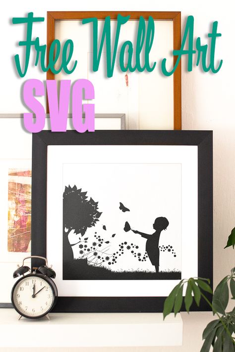 This easy DIY wall art is an easy way to add some character to your walls without breaking the bank and no messy spray paint either. #easy #ideas #cricut #wallart Diy Large Wall Art, Free Wall Art, Diy Wand, Free Printable Wall Art, Diy Crafts To Sell, Flower Diy Crafts, Upcycle Projects, Tree Wall Art, Cricut Craft Room