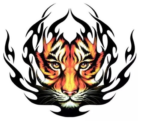 Clemson Tiger Face Tattoo Design, Art Ideas Animals, Face Tattoo Design, Sports Teams Logos, Black Panther Face, Panther Face, Tiger Face Tattoo, Tattoos Flowers, Latest Tattoo Design