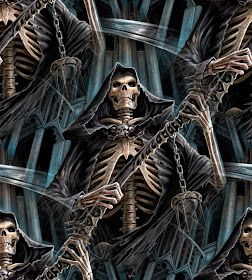 Skeleton-Skull: The Grim - Reaper Grim Reaper Images, Anne Stokes Art, Reaper Drawing, Skull Art Tattoo, Don't Fear The Reaper, Grim Reaper Tattoo, Reaper Tattoo, Cool Skeleton, Grim Reaper Art