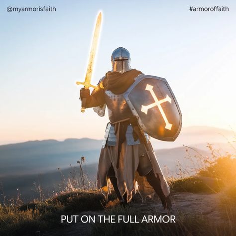 Put on the Full Armor of God
Ephesians 6:11 tells us to "Put on the full armor of God, so you can stand against the devil’s schemes." 🛡️ God gives us spiritual armor to face life’s challenges: faith, righteousness, truth, and salvation. Dive into this biblical teaching and arm yourself with His strength! 💪 #BibleQuote #Faith #ArmorOfGod #ChristianLiving #DailyScripture #BibleVerses #SpiritualGrowth #JesusSaves #GodsProtection Armor Of God Crafts, Full Armour Of God, God Armor, Biblical Stories, Spiritual Armor, Ephesians 6 11, The Full Armor Of God, Full Armor Of God, Ancient Israelites