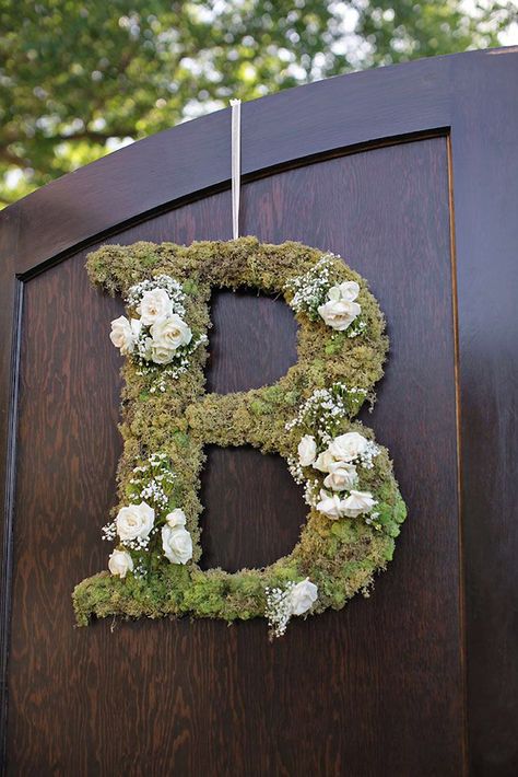 Diy Wedding Letters, Floral Letters Wedding, Moss Wedding, Boho Wedding Dress Bohemian, Enchanted Forest Wedding, Wedding Letters, Picnic Wedding, Wedding Monogram, Woodland Wedding