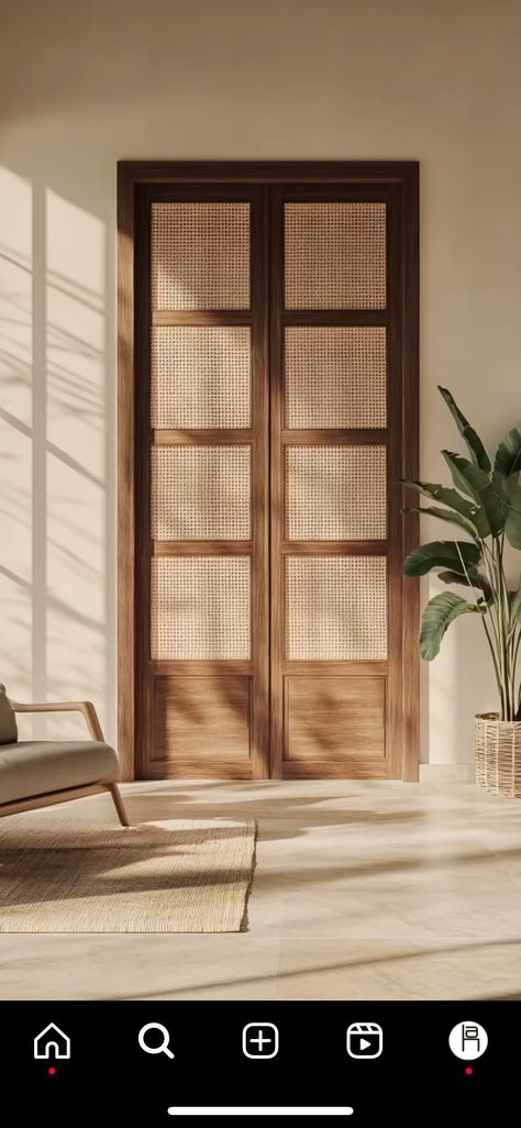 Bali Door, Rattan Door, Door Office, Wooden Doors, Bali, Doors, Wardrobe