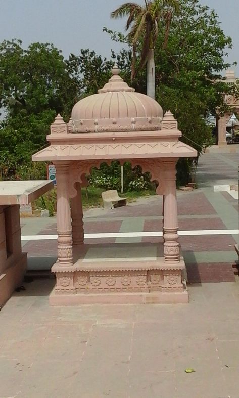 Sand Stone Temple  My Number 7574998211 Ganpati 2023, Haveli Design, Stone Elevation, Shiv Temple, Mandir Decoration, Ganpati Decoration At Home, India Architecture, Stone Temple, Mandir Design