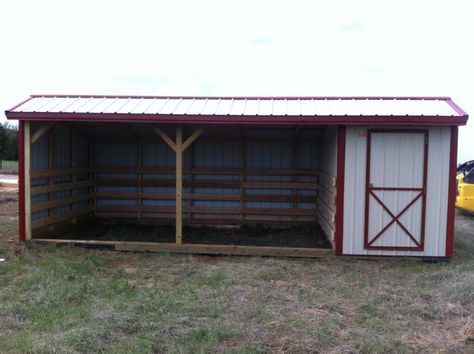 Horse Shed w/ Tack Room - Oakley Portable Buildings Timber Frame Shed Plans, Horse House, Horse Pasture, Horses Stuff, Horse Shed, Livestock Barn, Portable Sheds, Hay Storage, Horse Ownership