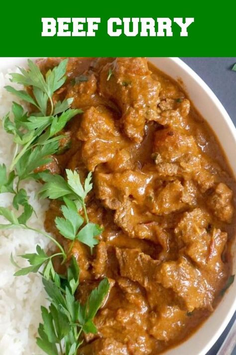 Beef Recipes Easy Dinners, Recipes Kale, Slow Cooker Beef Curry, Beef Curry Recipe, Curry Recipes Easy, Recipes Cheap, Red Meat Recipes, Stew Meat Recipes, Ground Beef Recipes Healthy