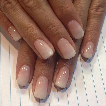 Ombré Nail Designs, Nail Designs Short, Ombre French Nails, Ombre Gel Nails, Baby Boomers Nails, Gel Nails French, Gel French Manicure, Ombre Manicure, Short Ombre