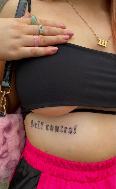 Tattoo Astethic Woman, Self Control Frank Ocean Tattoo, Self Control Tattoo, Frank Ocean Nails, Frank Ocean Tattoo Ideas, Control Tattoo, Bae Tattoo, Dumbest Tattoos, Frank Ocean Tattoo