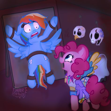 Mlp Pinkie Pie X Rainbow Dash, Rainbow Dash Cupcakes, Cupcakes Hd Mlp, Mlp Cupcakes Creepypasta, Mlp Gore Art, Mlp Creepypasta Fanart, Pinkie Pie Creepypasta, Mlp Horror Art, Rainbow Dash X Pinkie Pie