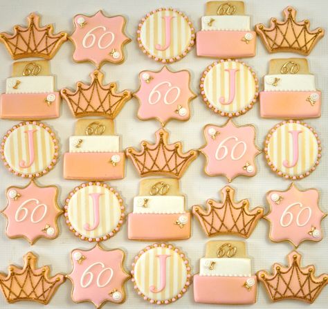 https://flic.kr/p/2ebC6kU | Rose Gold 60th Birthday Cookies Rose Gold 60th Birthday Cake, Rose Gold Birthday Cookies, 60th Birthday Cookies Mom, Rose Gold Cookies Decorated, 60 Birthday Cookies, Rose Gold Cookies, Cookies 60th Birthday, 60th Birthday Cookies, 60th Birthday Ideas For Mom Party