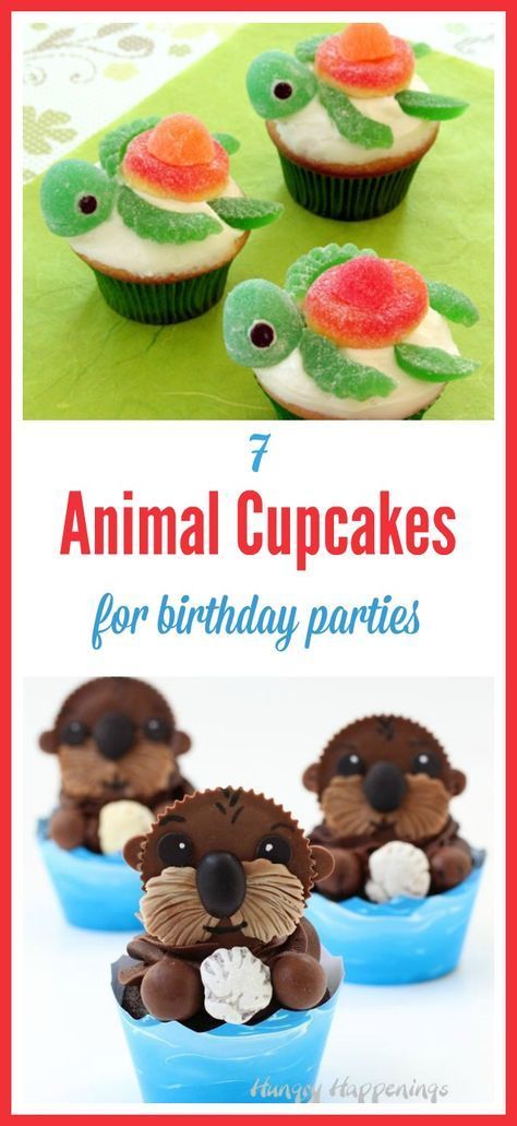 Animal Cupcakes Easy, Cupcakes Decoration Diy, Puppy Cupcakes, Birthday Cupcakes Decoration, Ideas Cupcakes, Pie Pops, Kid Cupcakes, Animal Cupcakes, Cheesecake Cupcakes