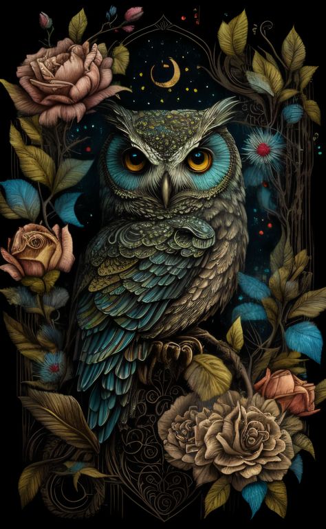 Animal Tattoo Ideas, Ear Tattoo Ideas, Armband Tattoos, Ear Tattoos, Owl Artwork, Owl Pictures, Beautiful Owl, Art Gallery Wallpaper, Favorite Animal