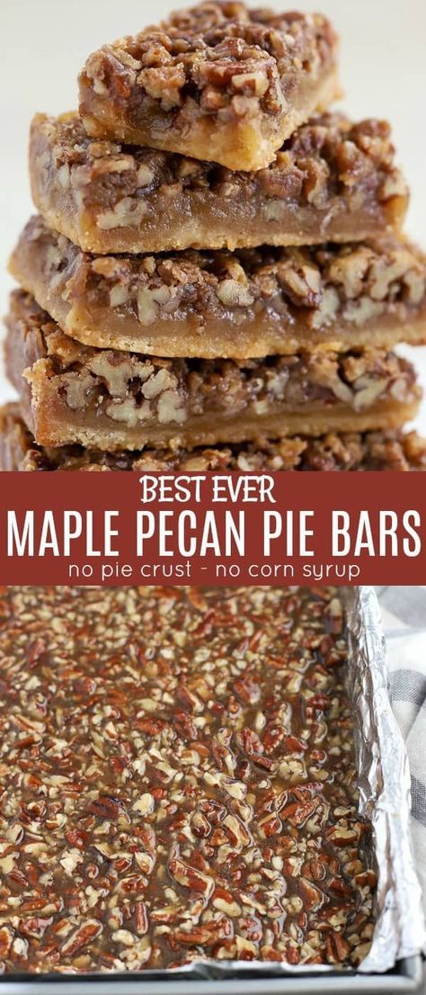 Maple Pecan Bars, Brown Sugar Shortbread, Pecan Pie Bar, Maple Pecan Pie, Celebrating Sweets, Pecan Filling, Sweet Bars, Maple Bars, Maple Recipes