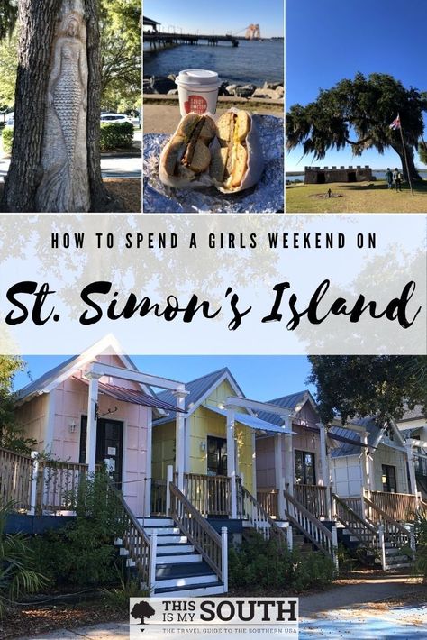 Girlfriend Getaway Guide to St. Simon's Island, Georgia - This Is My South St Simons Island Georgia, Southern Usa, Coast Guard Stations, Girls Weekend Getaway, Southern Travel, Girlfriends Getaway, Beach Destinations, Beach Towns, Georgia Travel