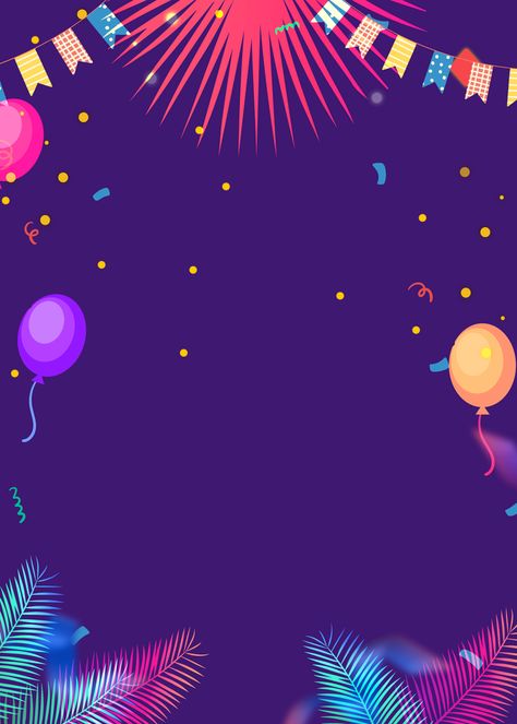 Balloon Bunting Purple Party Background#pikbest#Templates#Poster How To Draw Balloons, Balloon Bunting, Background Psd, Baby Photo Frames, Colorful Birthday Party, Ram Navami, Balloon Background, Kids Background, Purple Party